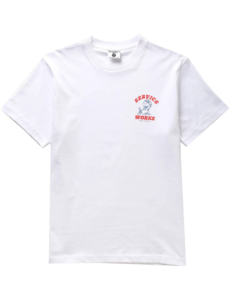 Service Works Organic Chefswear T-Shirt White