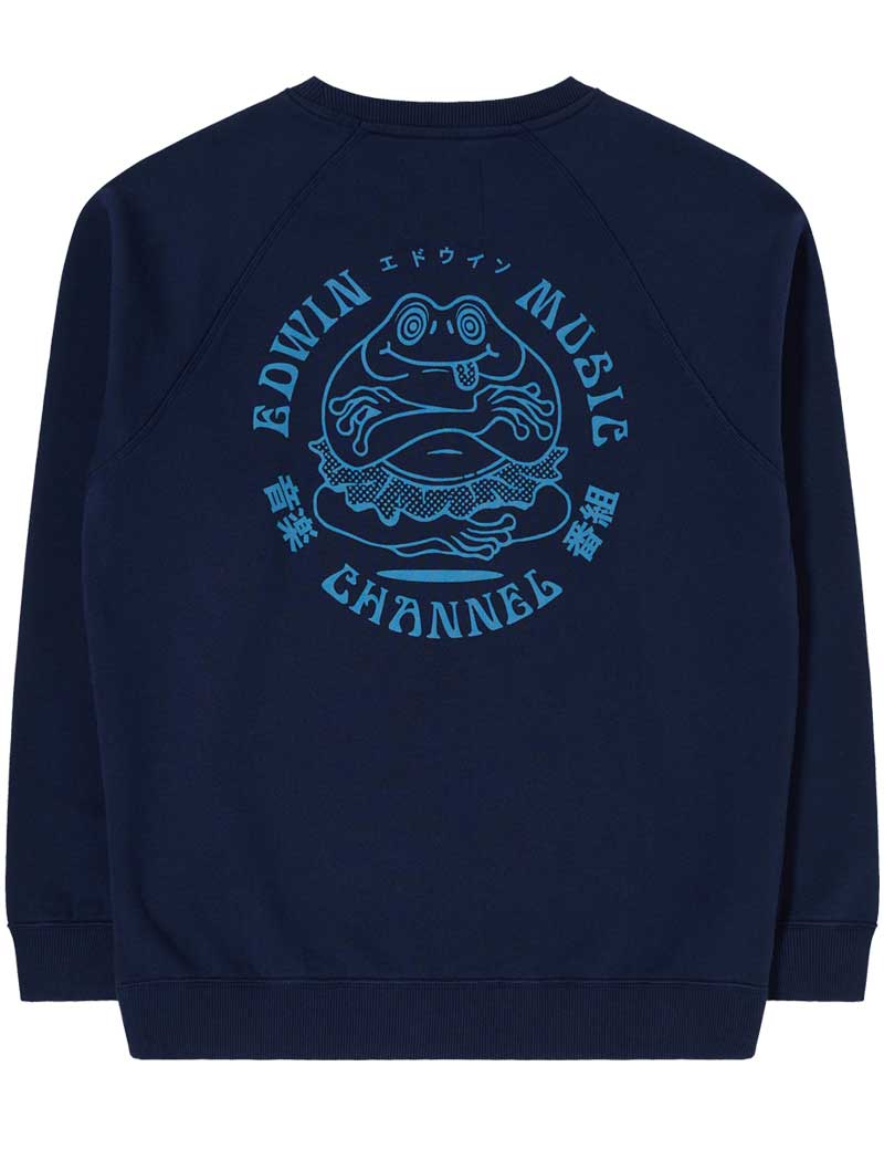 EDWIN MUSIC CHANNEL SWEATSHIRT MARITIME BLUE