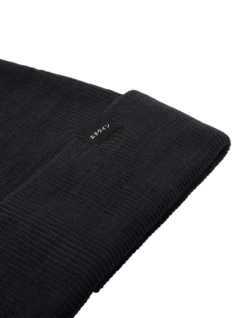 EDWIN WATCH CAP BEANIE BLACK