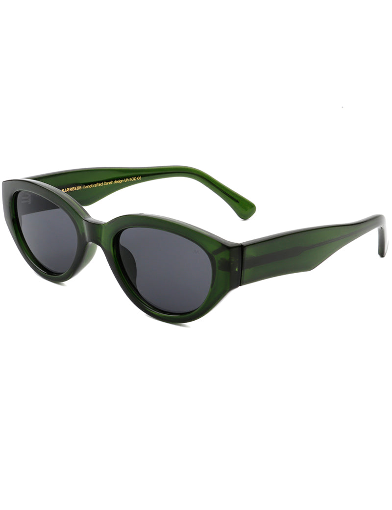 A.KJAERBEDE WINNIE SUNGLASSES DARK GREEN TRANSPARENT