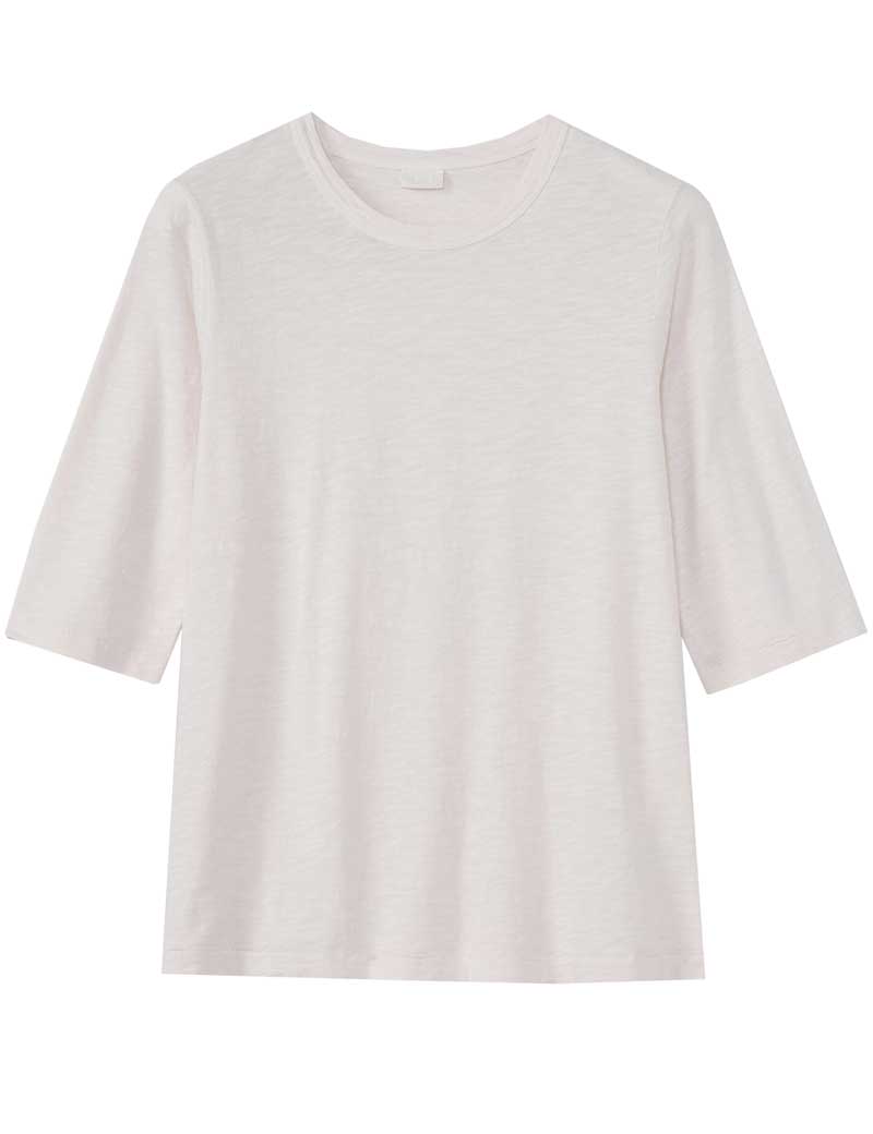 TOAST CLEO GARMENT DYED ORGANIC COTTON T-SHIRT CHALK