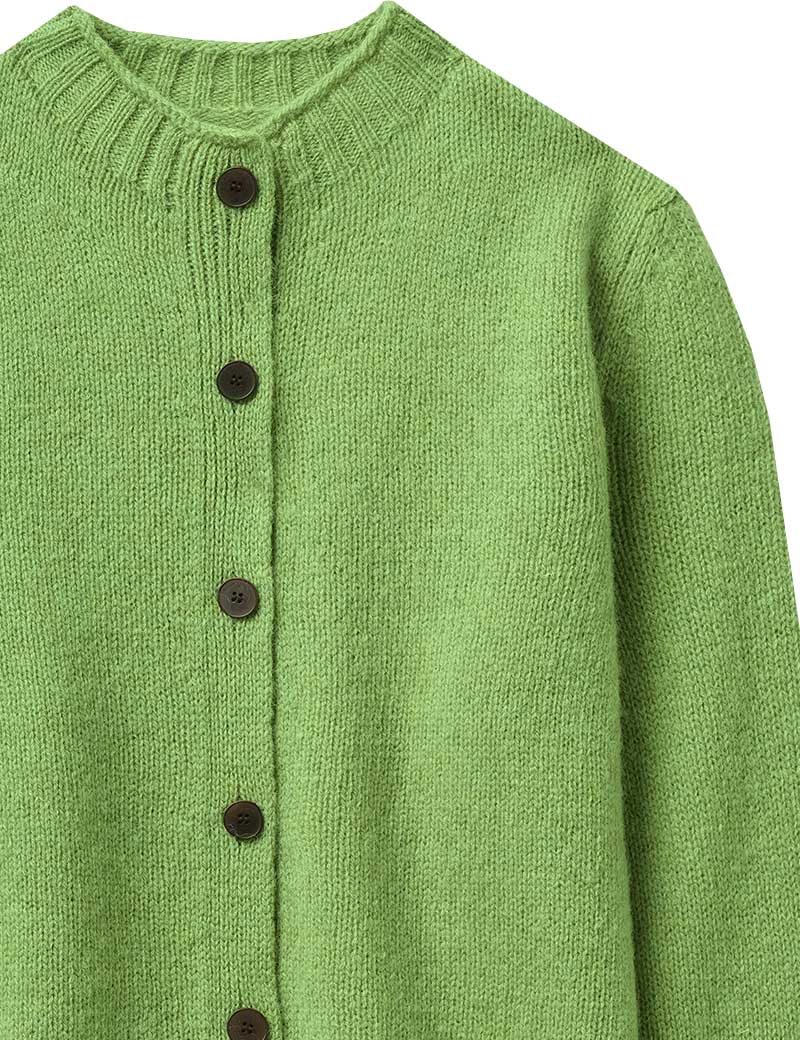 Toast Neat Wool Cardigan Pea