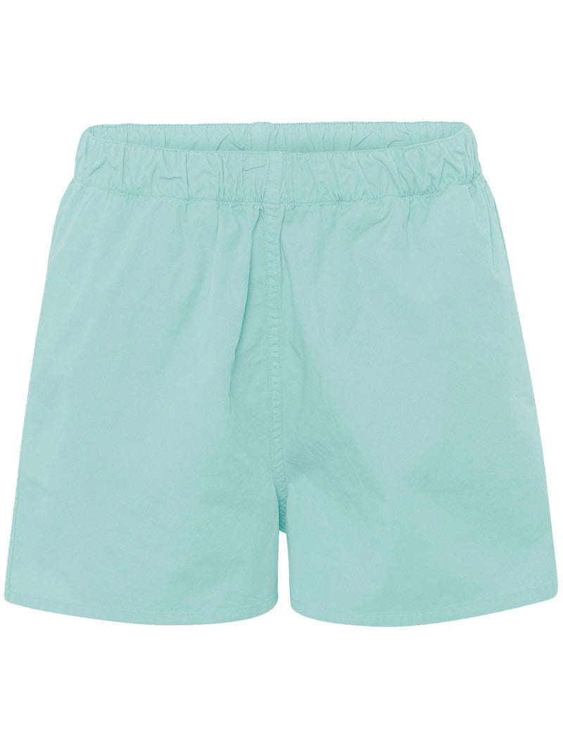 Colorful Standard Organic Womens Twill Shorts Teal Blue
