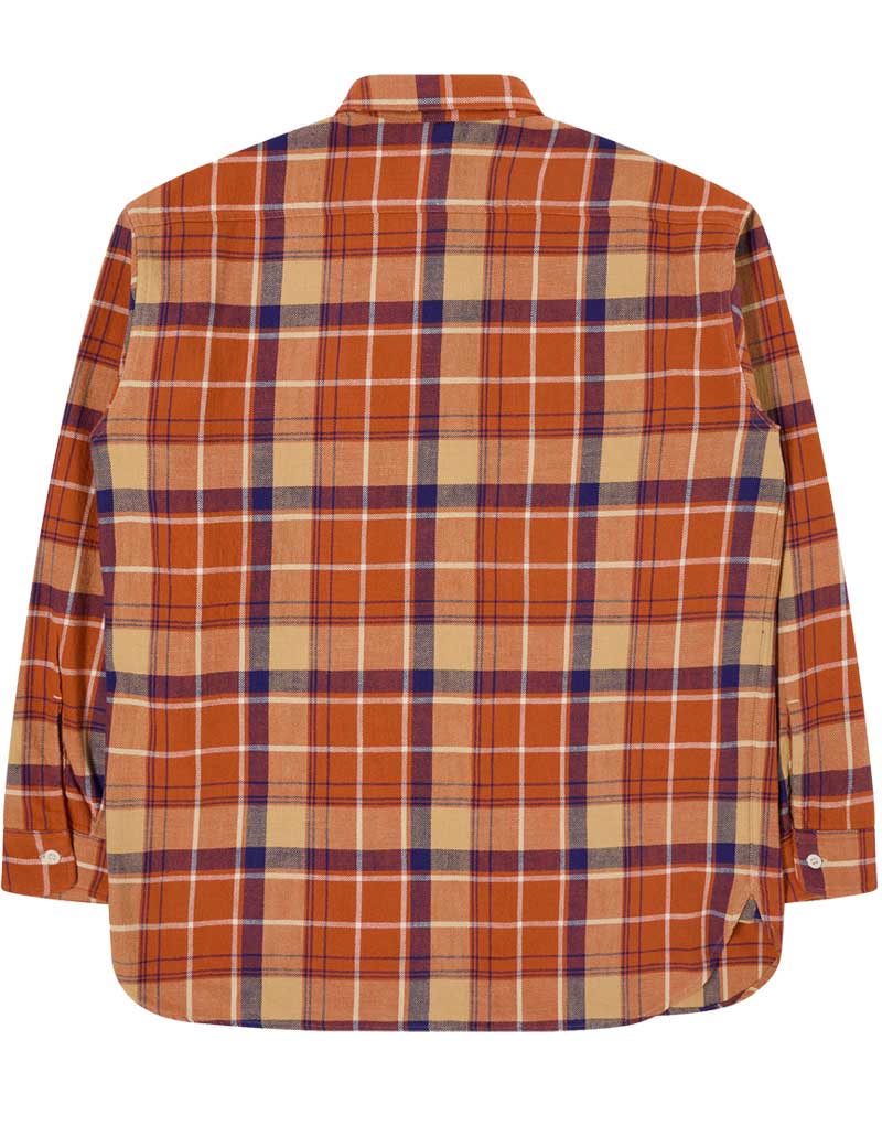 EDWIN WORK SHIRT ORANGE CHECK