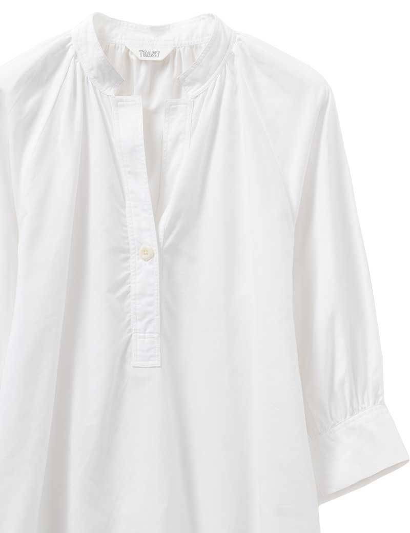 Toast Cotton Oxford Easy Shirt White