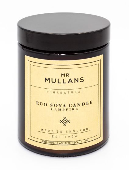 MR MULLANS SCENTED ECO SOYA CANDLE CAMPFIRE