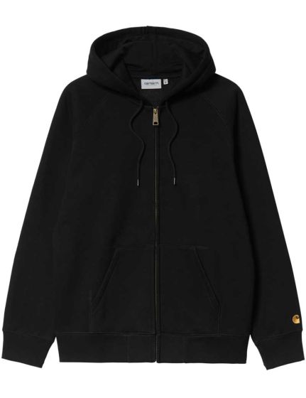 CARHARTT WIP HOODED CHASE JACKET BLACK GOLD