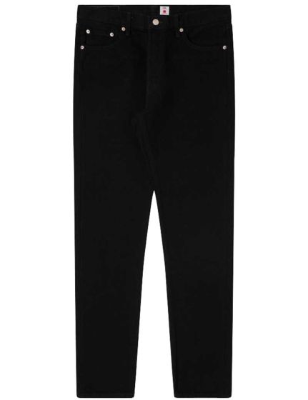 EDWIN KAIHARA SLIM TAPERED JEANS BLACK UNWASHED