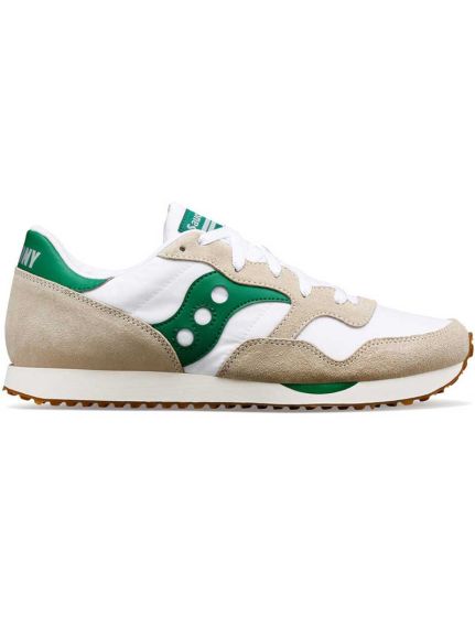 SAUCONY DXN TRAINERS WHITE GREEN