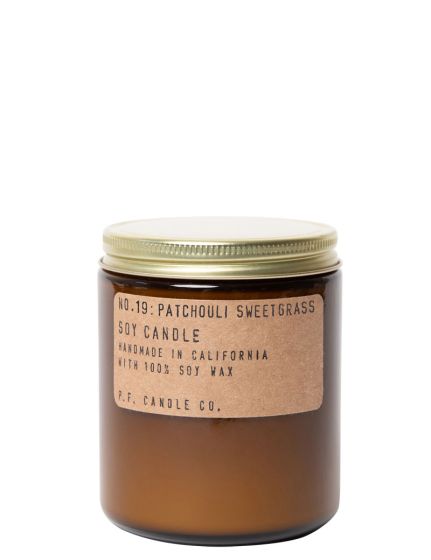 P.F. CANDLE CO. JAR CANDLE PATCHOULI SWEETGRASS SC19