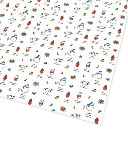 OHH DEER CHRISTMAS ANARCHY FLAT GIFT WRAP