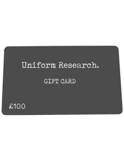 UNIFORM RESEARCH £100 GIFT CARD