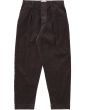 UNIVERSAL WORKS PLEATED CORD TRACK PANT LICORICE