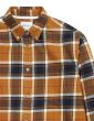 NORSE PROJECTS ANTON ORGANIC FLANNEL CHECK SHIRT CUMIN YELLOW