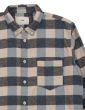 FOLK RELAXED FIT SHIRT BLUE FLANNEL CHECK