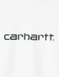 CARHARTT WIP SCRIPT SHORT SLEEVE T-SHIRT WHITE BLACK