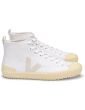 VEJA NOVA HIGH TOP CANVAS TRAINERS WHITE BUTTER SOLE