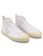 VEJA NOVA HIGH TOP CANVAS TRAINERS WHITE BUTTER SOLE