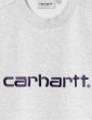 CARHARTT WIP W' CARHARTT SWEAT ASH HEATHER TYRIAN