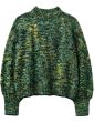 TOAST SPACE DYED HAND LOOMED SWEATER GREEN MULTI