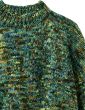 TOAST SPACE DYED HAND LOOMED SWEATER GREEN MULTI