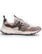 FLOWER MOUNTAIN YAMANO 3 SUEDE NYLON TRAINERS OFF WHITE BEIGE