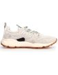 FLOWER MOUNTAIN YAMANO 3 SUEDE COTTON CLOTH TRAINERS BEIGE